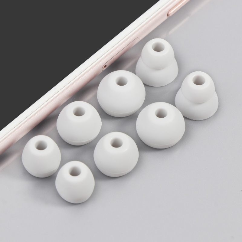 4 Cặp Nút Tai Nghe Thay Thế Bằng Silicon Mềm Kích Thước 3 8mm Cỡ Nhỏ Vừa / Lớn