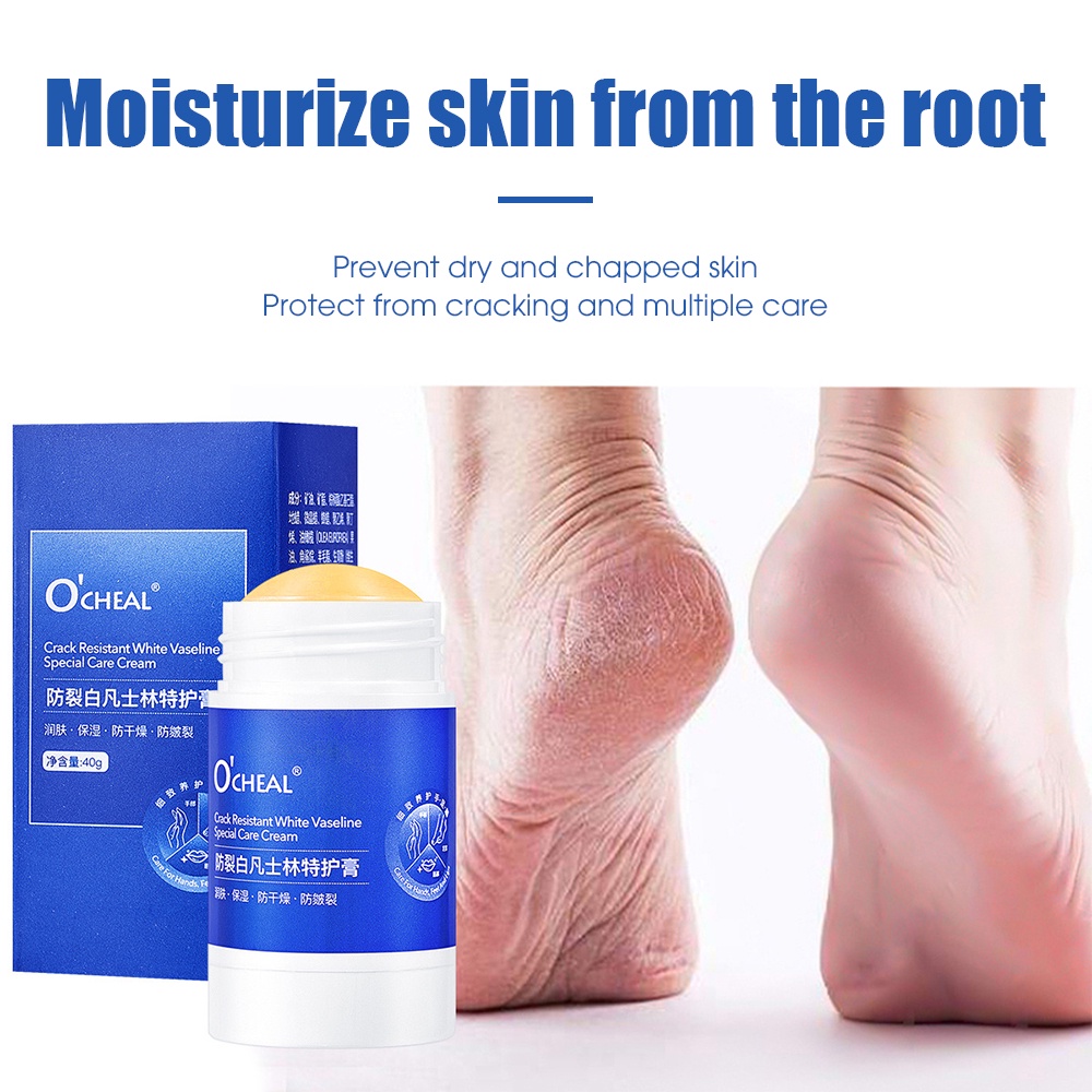 Kem Dưỡng Da Tay / Chân Vaseline Màu Trắng Dưỡng Ẩm Làm Trắng Da Chống Nứt Nẻ Hương Đào O 'Cheal