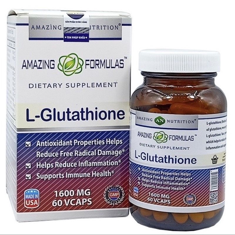 L-GLUTATHIONE 1600MG VIÊN UỐNG GIÚP TRẮNG DA, MỜ NÁM,TÀN NHANG