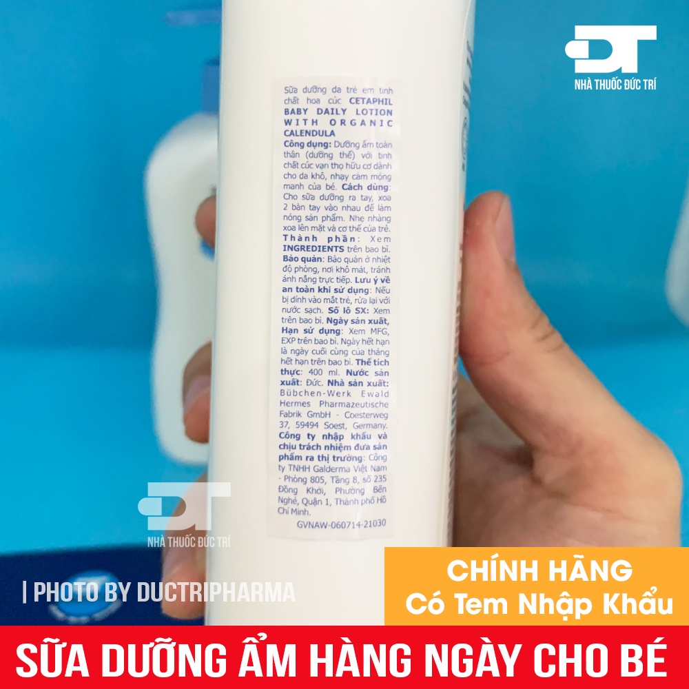 Sữa dưỡng da hằng ngày cho bé CETAPHIL BABY DAILY LOTION 400ml