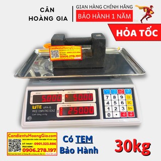 Cân điện tử 30kg Cân tính tiền UTE UPA-Q - Chuyên Cân Thịt, Rau, Trái cây
