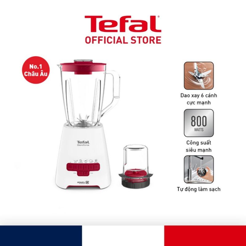 Máy xay sinh tố Tefal Blendforce BL477566, 1.25L - 800W - TH Pháp - BH 24 tháng