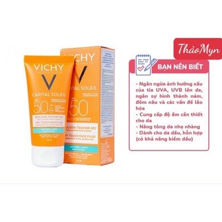 Kem chống nắng vichy spf50 mẫu mới 2022