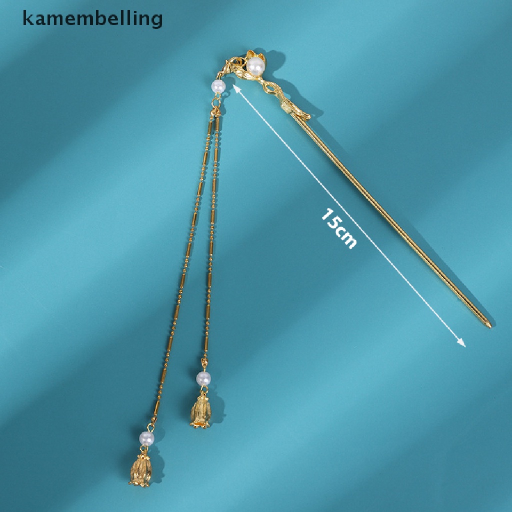 Trâm Cài Tóc Kim Loại Tráng Men Phong Cách Hanfu Trung Hoa Cổ Điển Cho Nữ