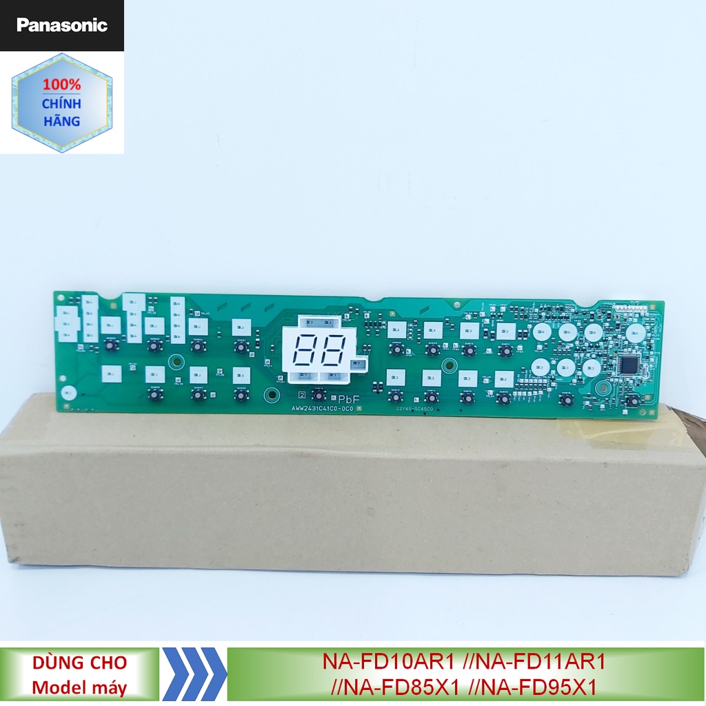 Phụ kiện board, mạch hiển thị, mạch điều khiển máy giặt Panasonic model NA-FD10AR1 //NA-FD11AR1 //NA-FD85X1 //NA-FD95X1