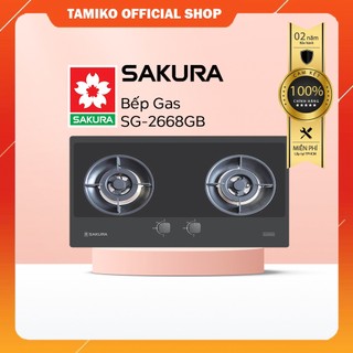 Bếp gas âm sakura sg-2668gb