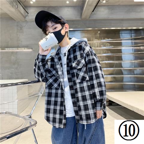 Áo Sơ Mi Caro Tay Dài Dáng Rộng Thời Trang Xuân Thu 2022 Mới Cho Bé Trai