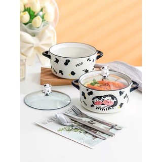 Bát Sứ Ăn Mì Bò Sữa Đáng Yêu