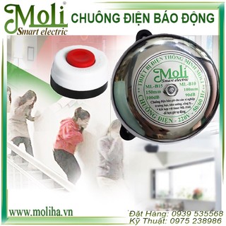 CHUÔNG ĐIỆN BÁO ĐỘNG TẶNG KÈM NÚT NHẤN DÙNG CHO XÍ NGHIỆP NHÀ XƯỞNG TRƯỜNG HỌC
