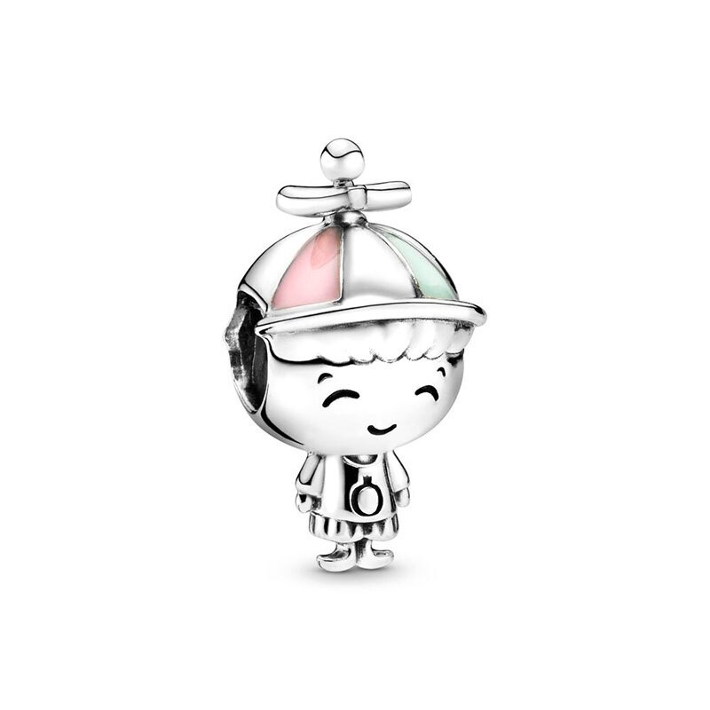 Hạt Xâu Chuỗi Bạc 925 Hình Vòng Đu Quay Trang Sức Vòng Tay / Vòng Cổ Pandora Chính Hãng Dành Cho Bạn Nam