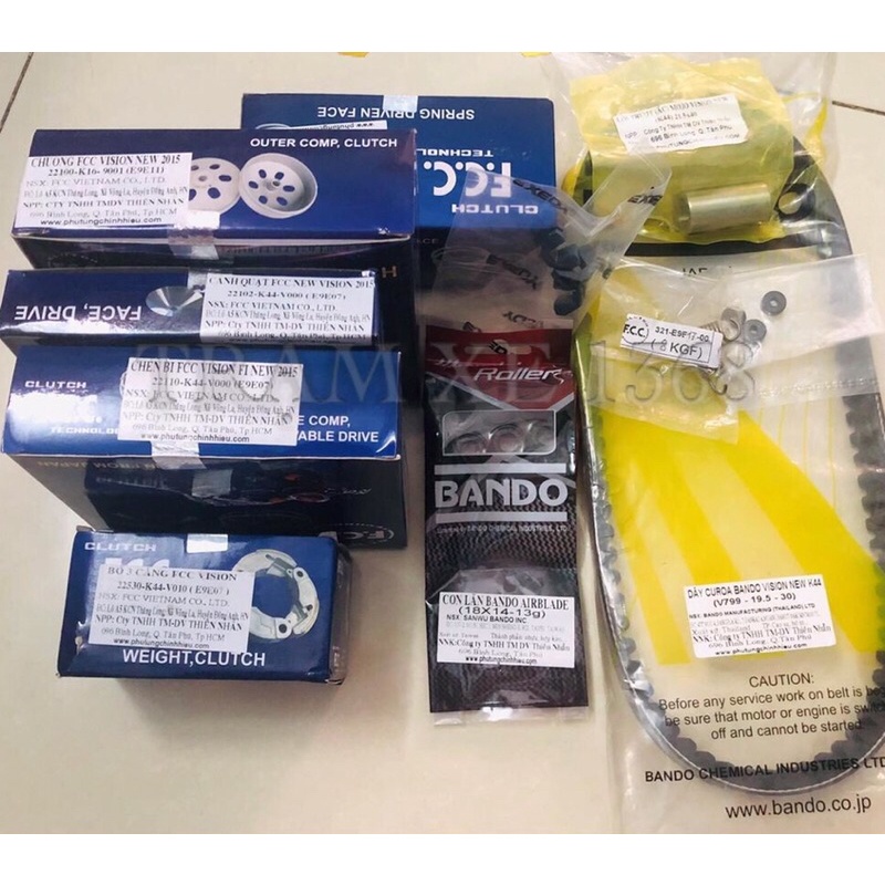 Trọn bộ nồi Honda Ab 125 , sh 125/150 , lead 125 , lead 110 / bộ côn xe tay ga Honda