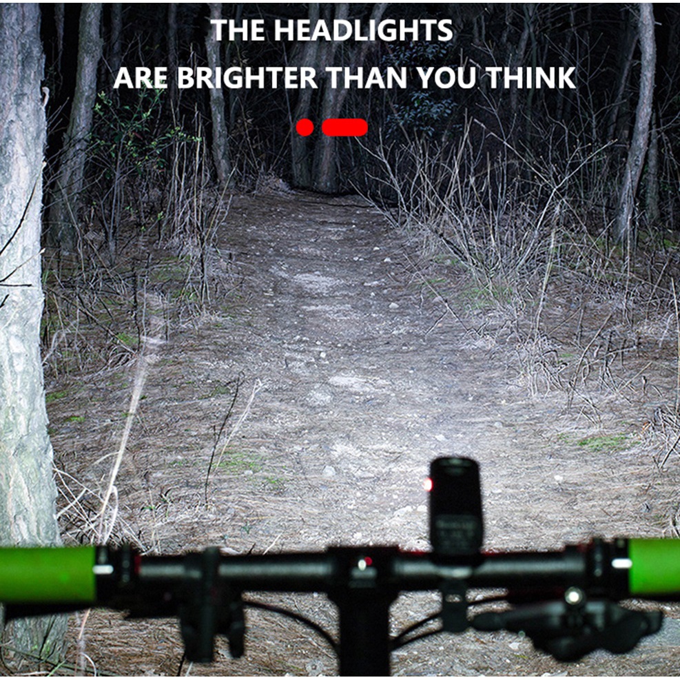 Đèn pin phía trước xe đạp siêu sáng dùng pin sạc T6 LED 10W, đèn pin xe đạp nhỏ gọn, tiện dụng