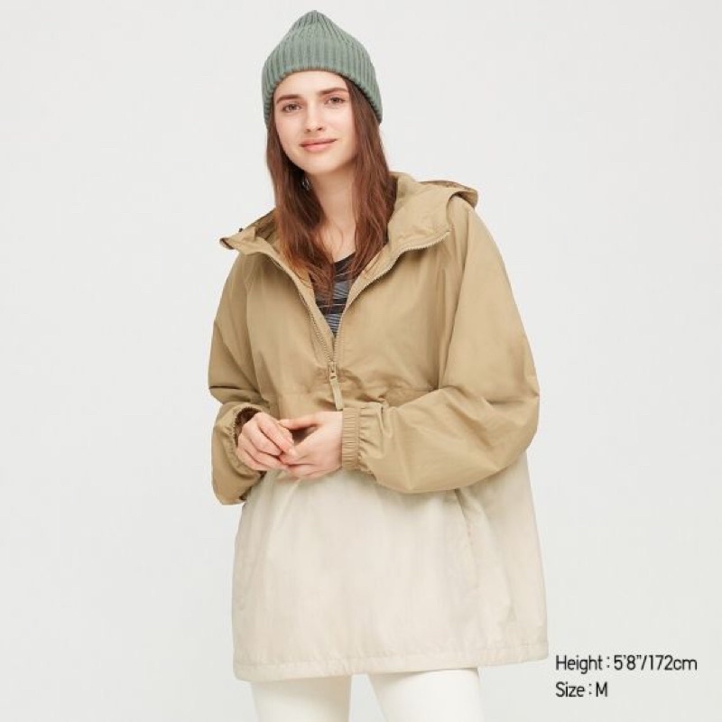 Khoác dù dây kéo nửa dư xịn 100%