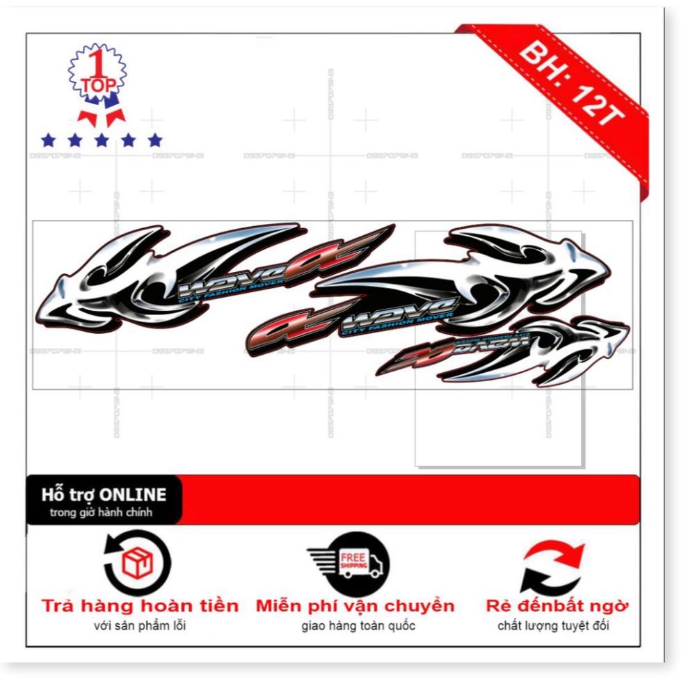 DECAL PVC 5 LỚP CHẤT LƯỢNG CAO Tem rời wave RS in crom