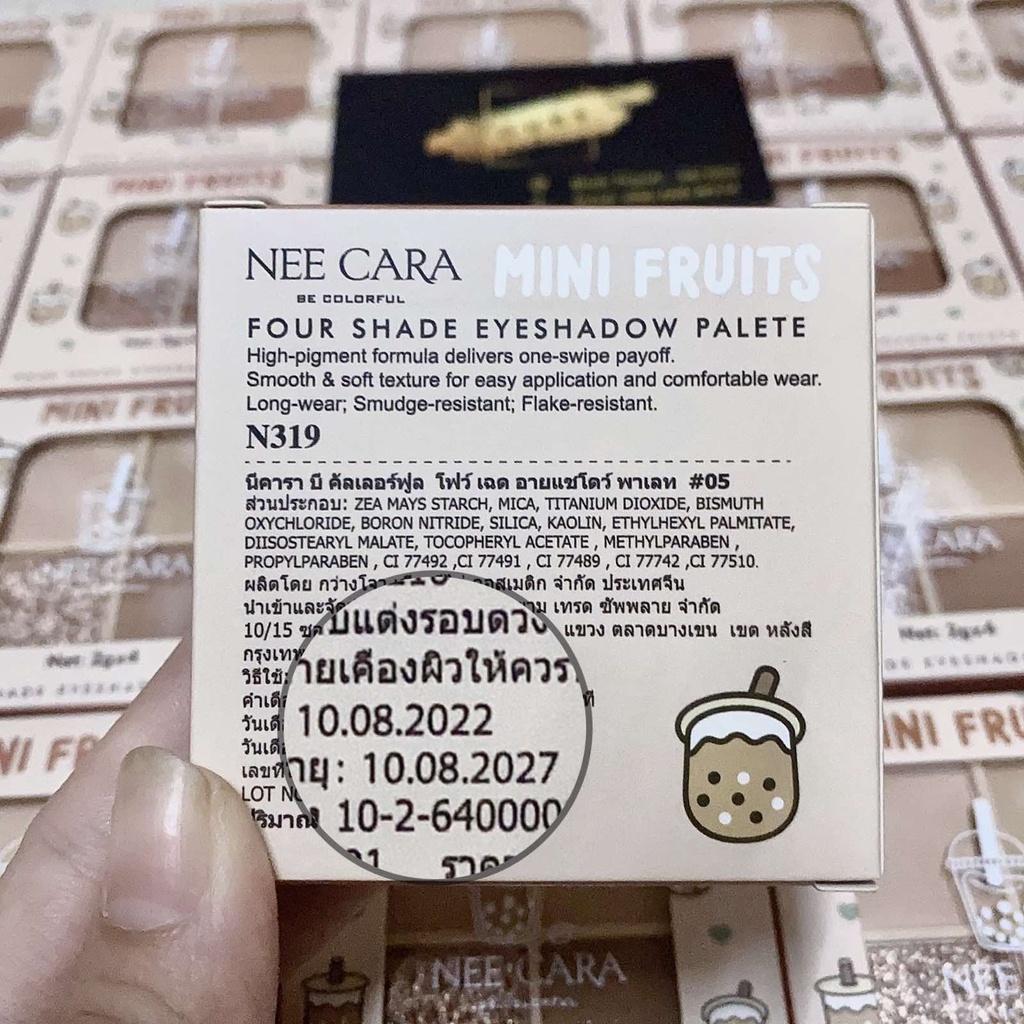 Bảng Phấn Mắt Nee Cara Tone Trà Sữa N319 - Bảng Màu Mắt Tone Nâu Tây Nee Cara