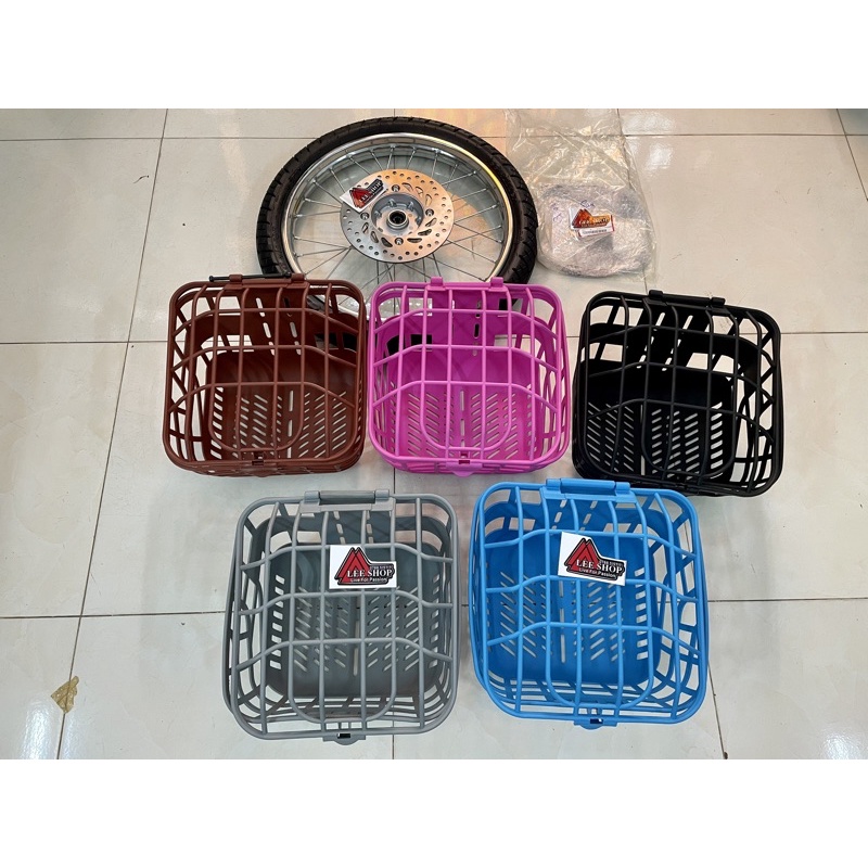 Rỗ nhựa có nấp đậy đủ màu