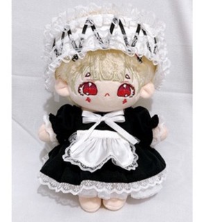 Đầm hầu gái cho doll