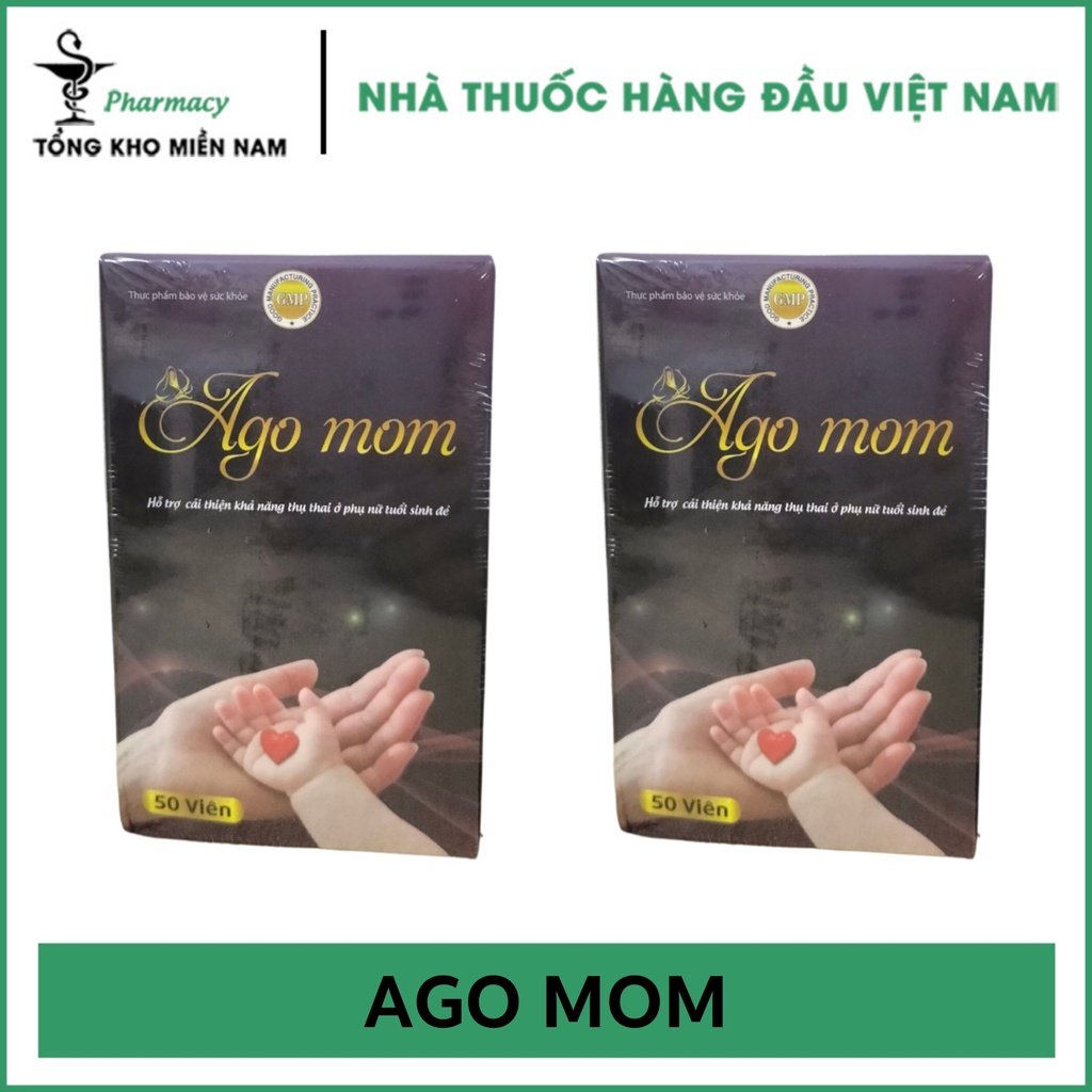 Ago Mom cải thiện khả năng thụ thai hạn chế nguy cơ vô sinh do hội chứng buồng trứng đa nang (50 viên) - TKMN