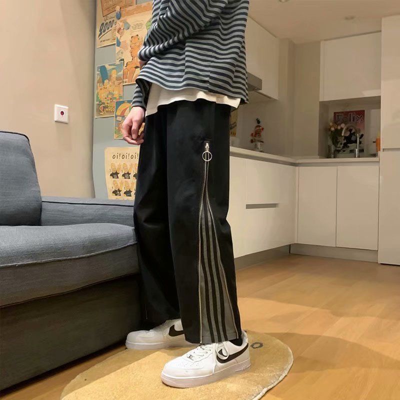 Quần Jean Dài Dáng Ôm Phối Khóa Kéo Bên Hông Cá Tính Cho Nam size 38seluar levi S 501