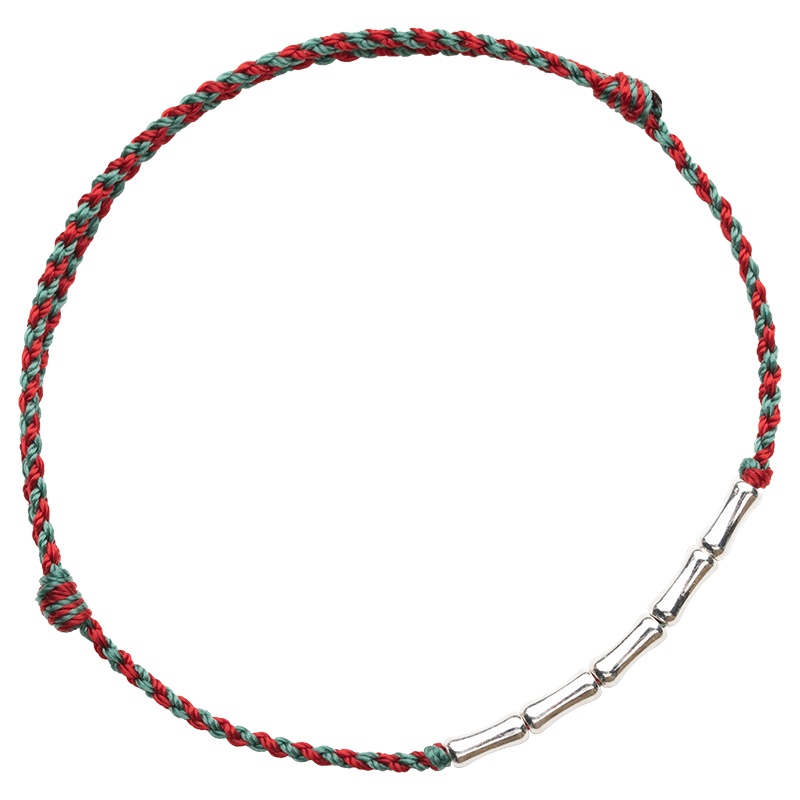 Lắc chân. Going ashore Vòng Tay Bằng Tre Mạ Bạc sterling Thiết Kế May Mắn Cao Cấp Dành Cho Nam Và Nữ Shaw cho cou