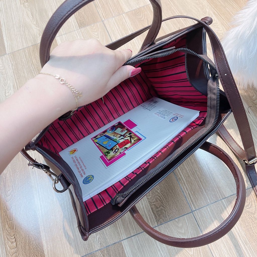 Túi Xách Nữ Công Sở GC 2 Quai Xách Chắc Chắn Kèm Dây Đeo Chéo M30