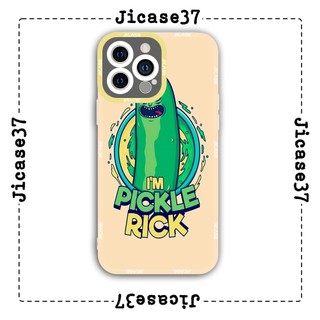 Ốp lưng iphone và samsung xiaomi oppo cạnh vuông Jicase Pickle Rick