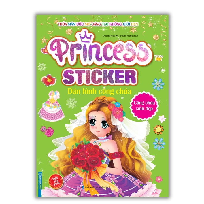Sách - Combo 2c princess sticker dán hình công chúa (xinh xắn+xinh đẹp)