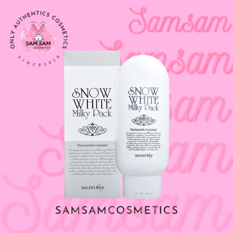 Kem Tắm Trắng Secret Key Snow White Milky Pack Hàn Quốc