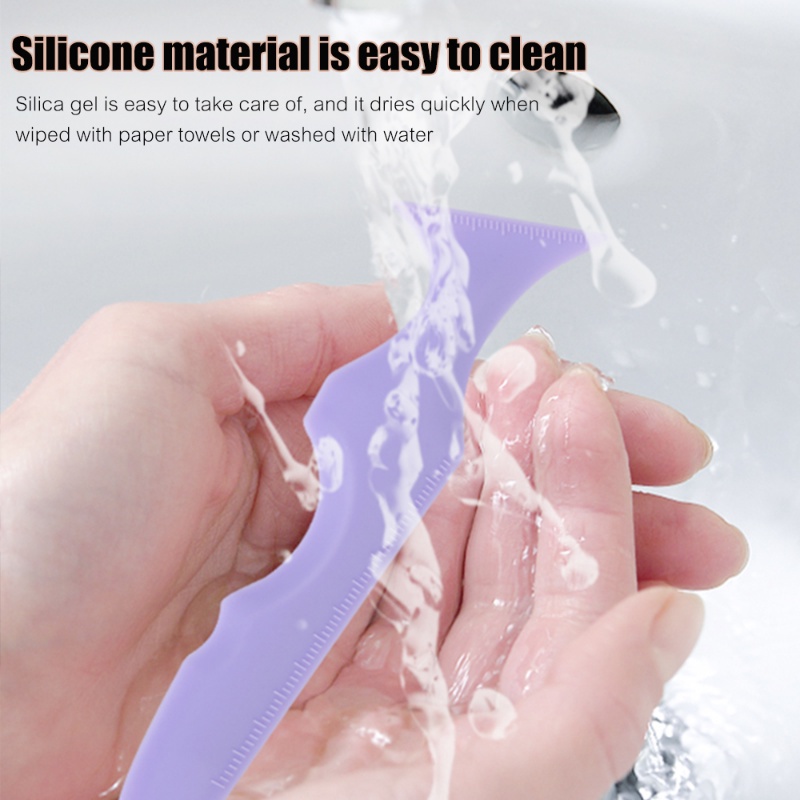 Thước Hỗ Trợ Vẽ Mắt Bằng Silicon Mềm Nhỏ Gọn Dễ Vệ Sinh