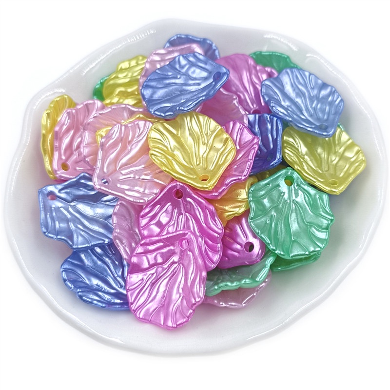 Set 20 / 10 Mặt Dây Chuyền Hình Cánh Hoa Nhiều Màu Sắc Thời Trang