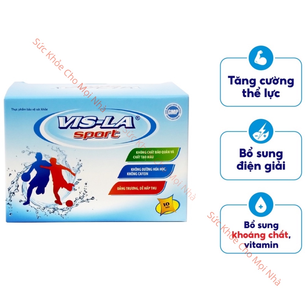 Thực phẩm bảo vệ sức khỏe Vis-la Sport bổ sung nước điện giải vitamin khoáng chất tăng sức sức khỏe và thể lực
