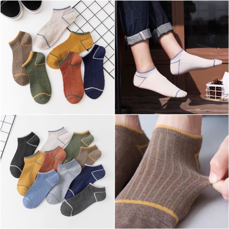 Set 5 đôi tất nam nữ cổ cao Softie,ngắn thể thao thời trang kute cao cấp