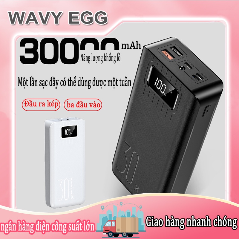 pin siêu lớn sạc siêu nhanh Sạc Dự Phòng chất lượng cao, màn hình LED hiển thị sắc nét,ngân hàng điện công suất lớn