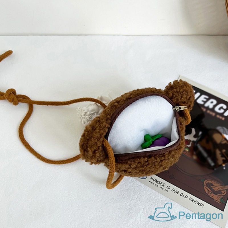 Túi Đeo Vai Hình Hoạt Hình Phong Cách Hàn Quốc Xinh Xắn Cho Bé Gái