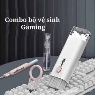 Combo bộ Dụng Cụ Vệ Sinh Bàn Phím Máy Tính Tai Nghe Đa Năng 7 Trong 1 Siêu Tiện Lợi Nhỏ Gọn Dễ Dàng