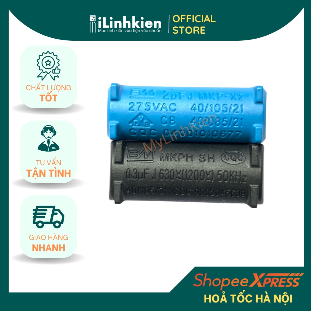 Tụ bếp từ 5uf 0.33uf 2uf 8uf 10uf chính hãng chất lượng cao.