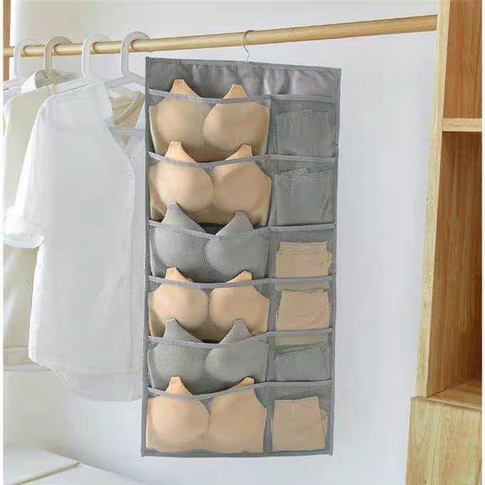 Túi treo đồ 2 mặt 30 ngăn đựng phụ kiện thời trang, thắt lưng, đồ lót, vật dụng gia đình tiết kiệm diện tíchcó móc treo