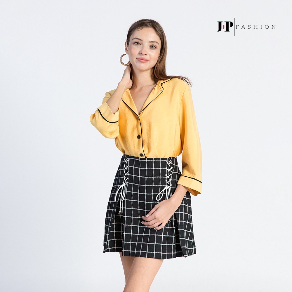 Áo sơ mi nữ croptop tay dài J-P Fashion 10604344