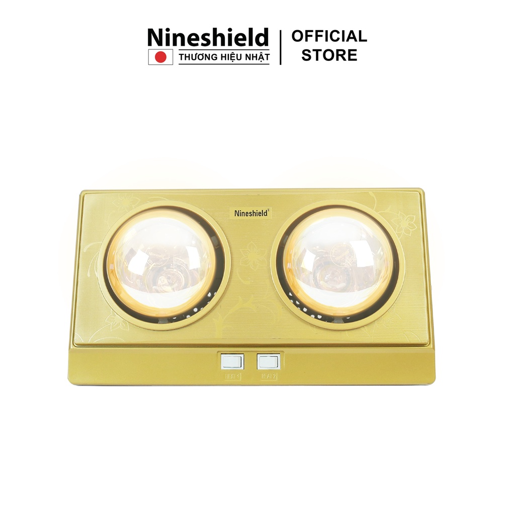 Đèn sưởi nhà tắm 2 bóng Nineshield NS042B [Mã BMLTB200 giảm đến 100K đơn 499K]