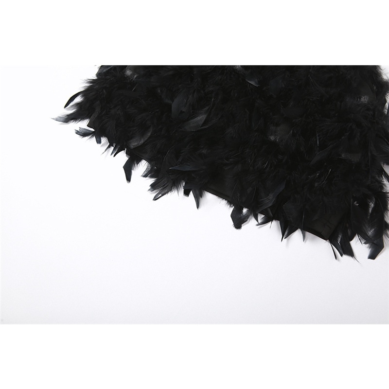 Set Áo Trễ Vai + Chân Váy Nhung Lưng Cao Thiết Kế Hợp Thời Trang Cho Phái Nữ