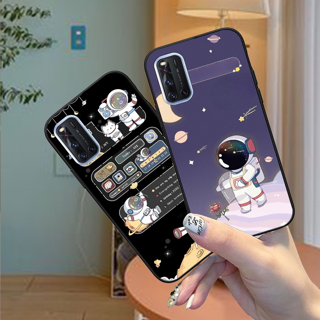 Ốp Vivo V19 / V20 / V21 5G bộ hình phi hành gia vũ trụ ngân hà mẫu mới hot trend