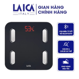 Cân điện tử sức khỏe thông minh Laica PS7015 - Cân thông minh đo 6 chỉ số cơ thể