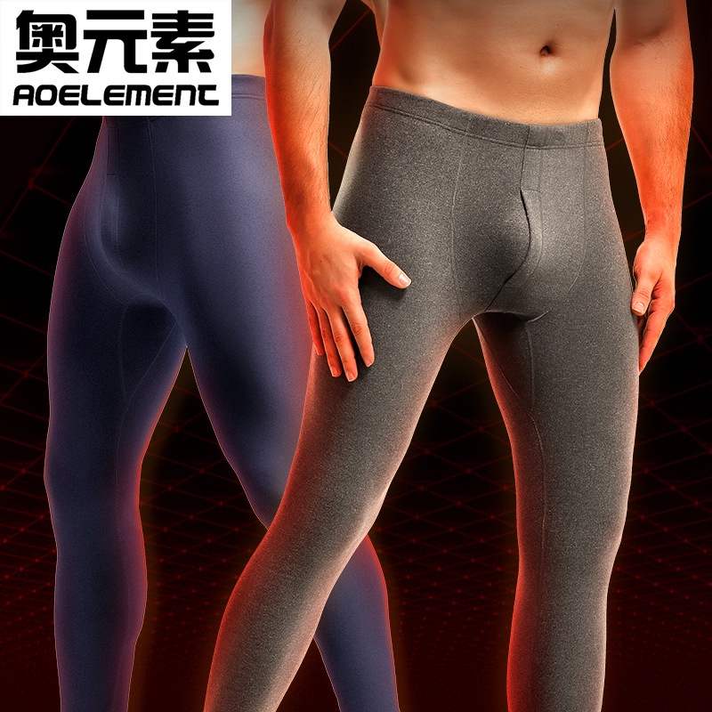 Quần Cotton Len Lót Lông Cừu Dày Dặn Giữ Ấm Thoải Mái Thời Trang Cho Nam Giới