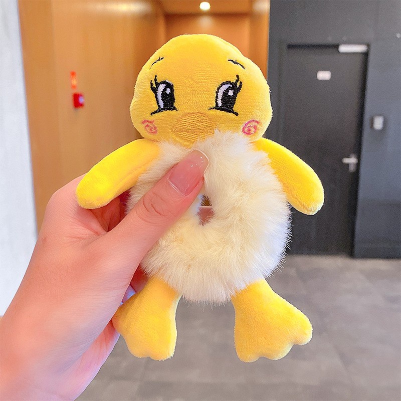 Cột tóc scrunchies hình gấu bông vải mịn cực đáng yêu Tiluca S55