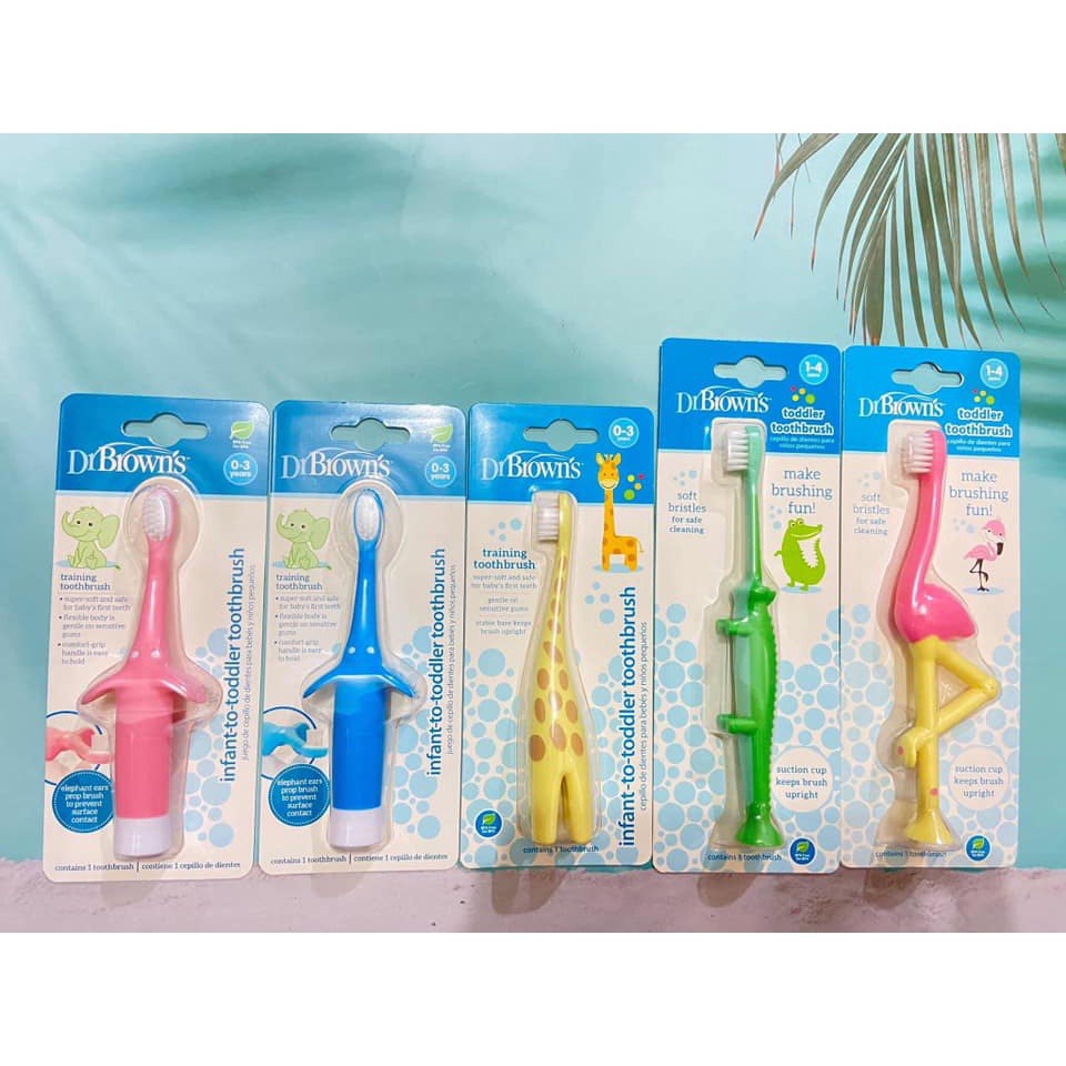 Bàn Chải Đánh Răng Dr Brown's Cho Bé Siêu Mềm Mại