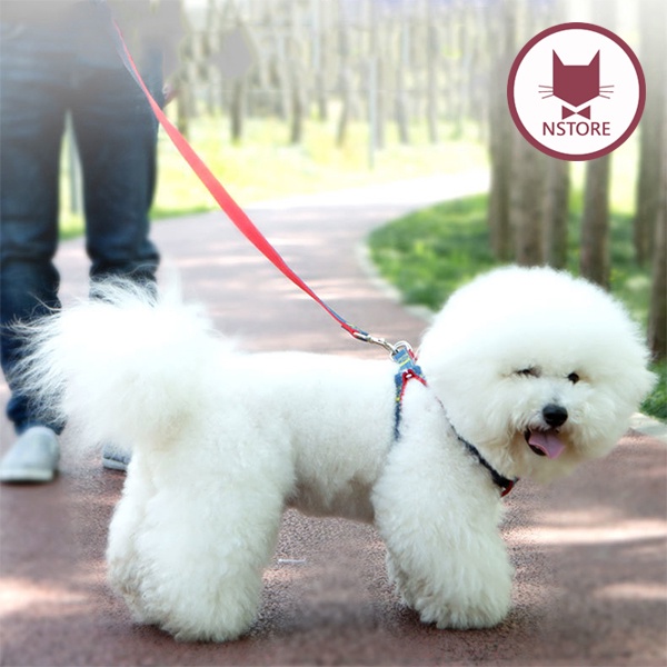 Dây Đai Dắt Chó Mèo Đi Dạo Vải Denim 120cm ( Cho Thú Cưng 5-10kg )