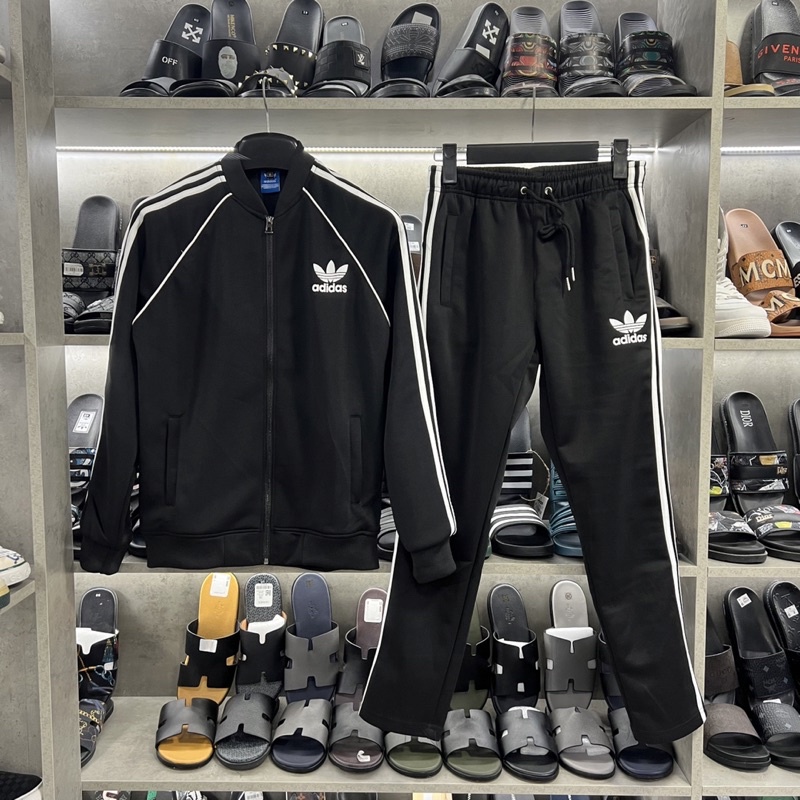 bộ nam adidas kéo khoá phối sọc 2352, bộ thể thao thu đông adidas truyền thống dễ mix đồ