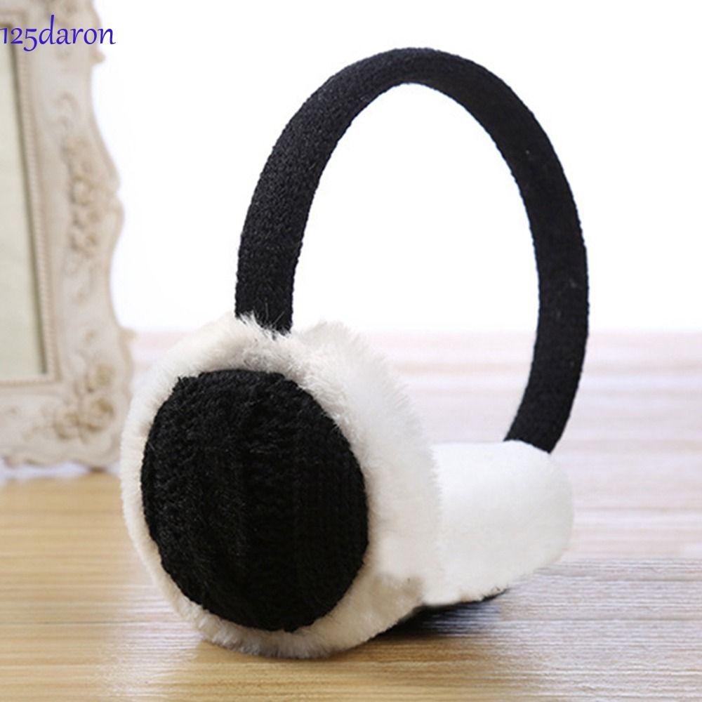 Vỏ Bọc Đệm Tai Nghe DARON1 Bằng Vải Bông Dày Dặn Mềm Mại Màu Trơn Giữ Ấm Chống Gió Cho Nam
