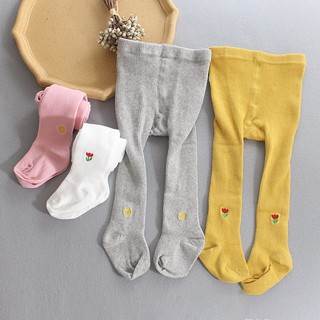 Quần tất cho bé, quần legging thêu hình vương miện có bàn cực xinh dáng ôm gọn QATE04