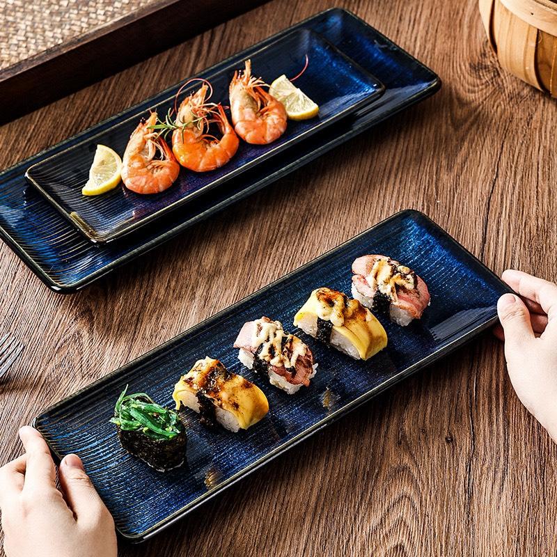 [HÀNG SẴN] đĩa nhà hàng cao cấp phong cách bắc âu dáng sushi